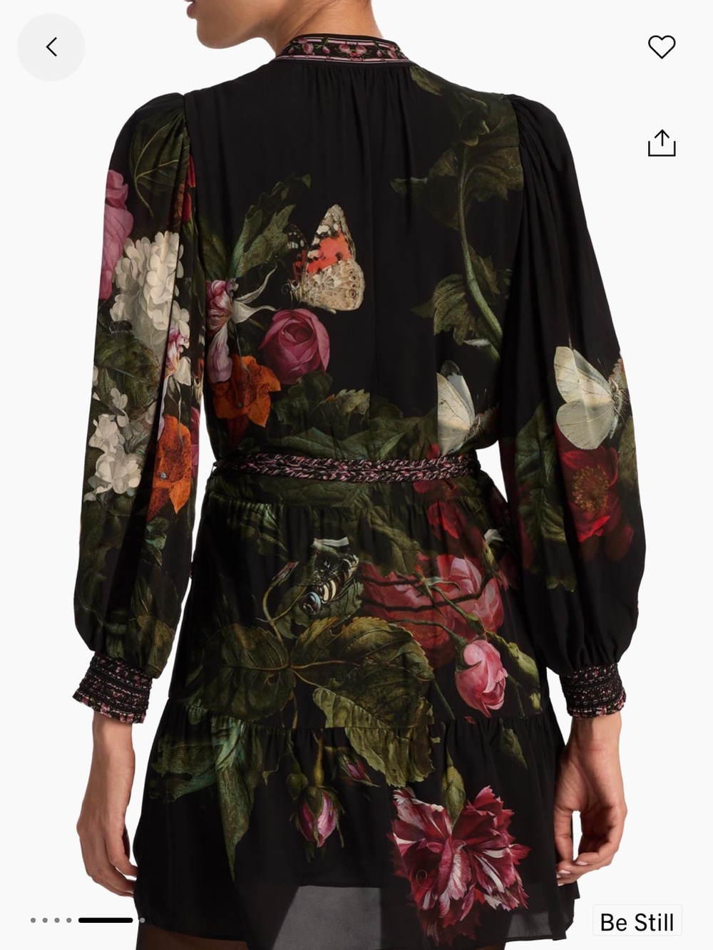 Alice + Olivia Antonette Floral Blouson Minidress - Picture 5 of 6